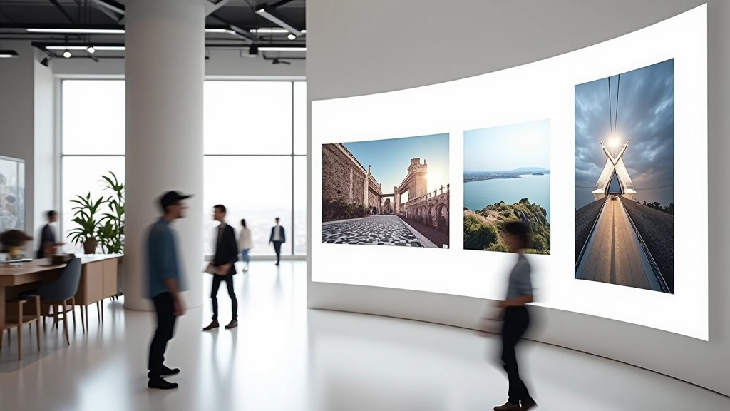 Modernes Portfolio-Website-Design mit horizontalem Scroll-Layout und mehreren Projekten nebeneinander angeordnet