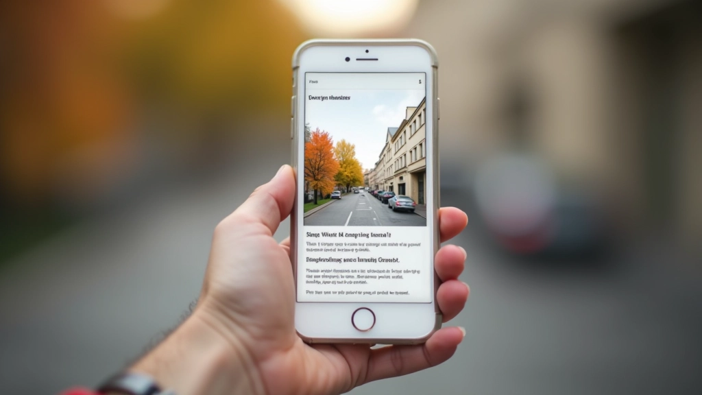 Smartphone mit Hybrid-Scroll-Layout